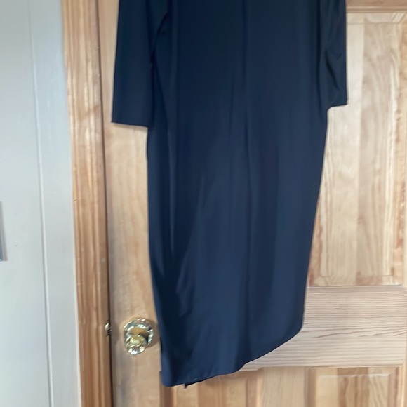 Rouge Asymetrical V-Neck Dress - Picture 5 of 8